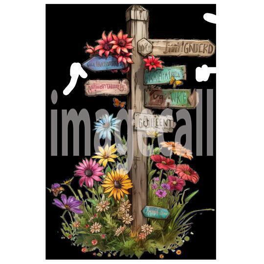 Clipart Sign Posts 15300dpi
