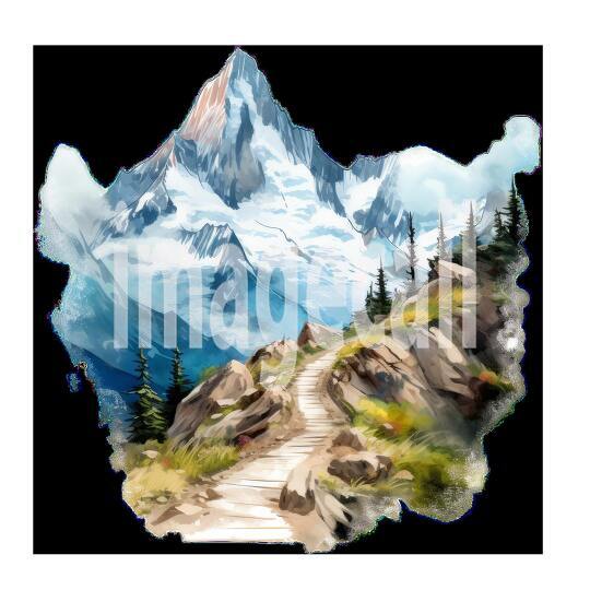 Clipart Snow Trails 12 - 300dpi