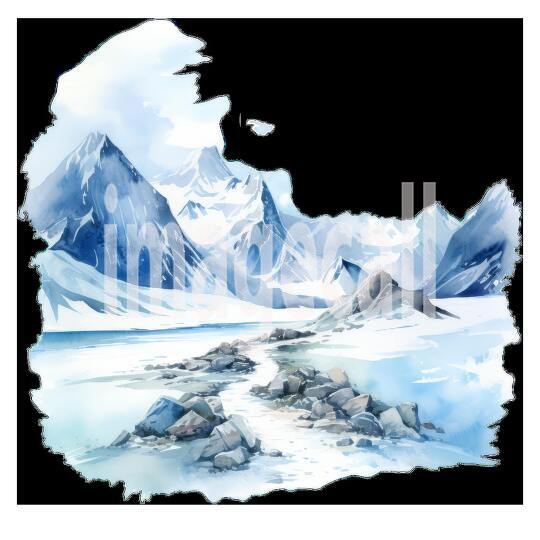 Clipart Snow Trails 13 - 300dpi