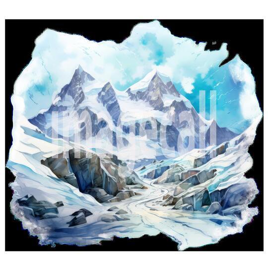 Clipart Snow Trails 2 - 300dpi