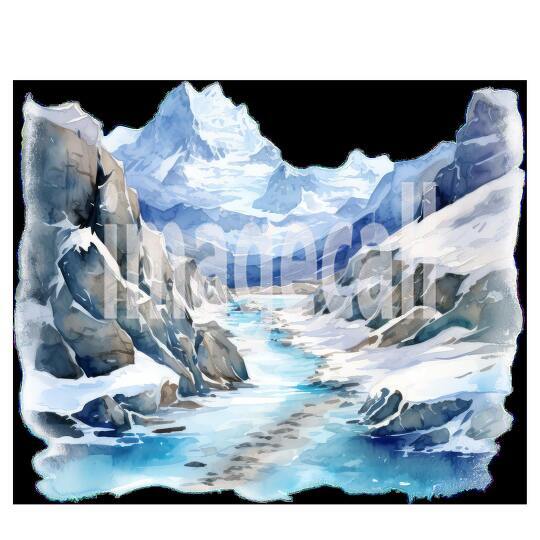 Clipart Snow Trails 20 - 300dpi