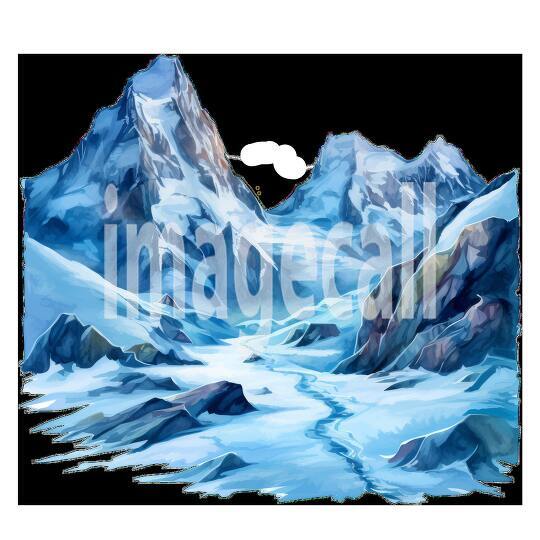 Clipart Snow Trails 3 - 300dpi