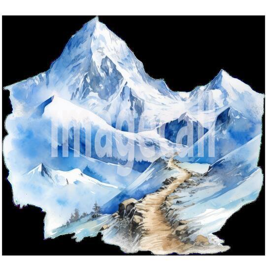 Clipart Snow Trails 5 - 300dpi