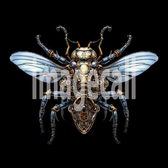 Clipart Steampunk Bees (1)300dpi