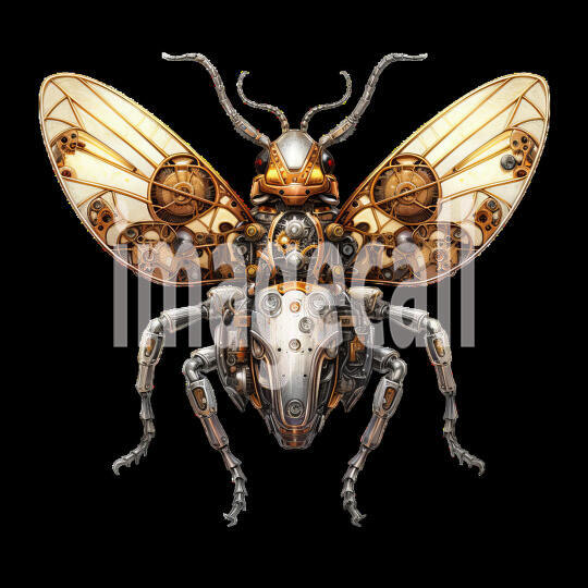 Clipart Steampunk Bees (4)300dpi