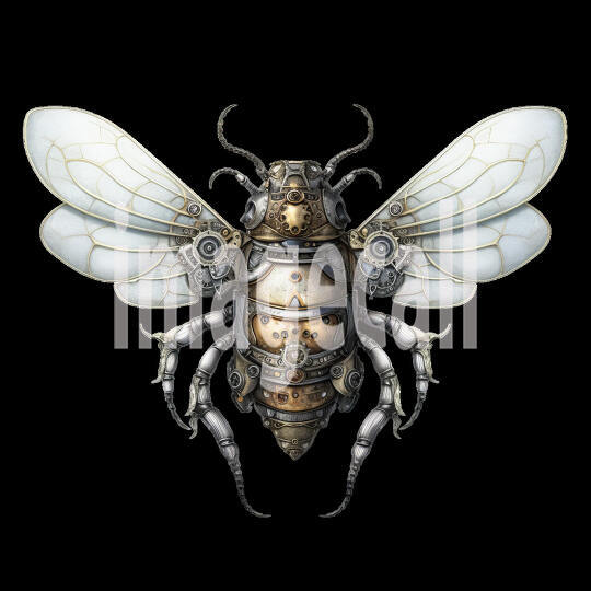 Clipart Steampunk Bees (9)300dpi