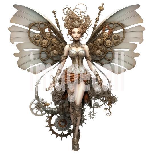 Clipart Steampunk Fairies (19)