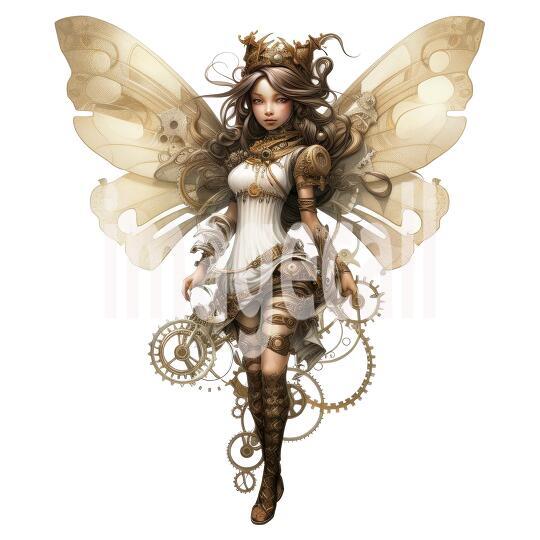 Clipart Steampunk Fairies (3)