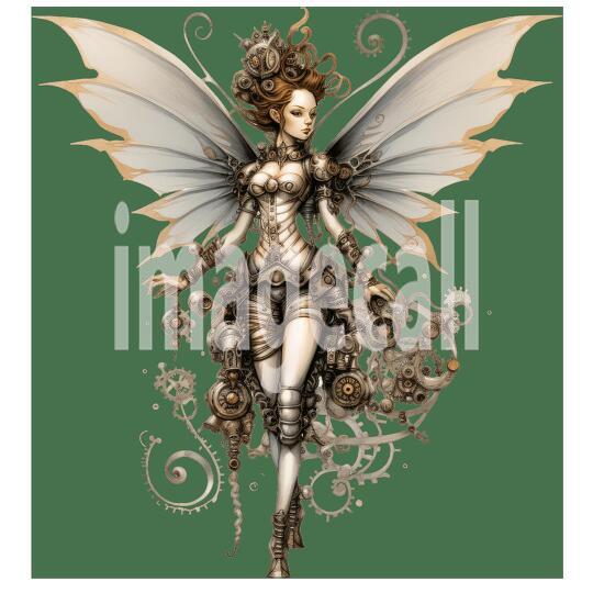Clipart Steampunk Fairies (6)