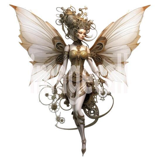 Clipart Steampunk Fairies (7)
