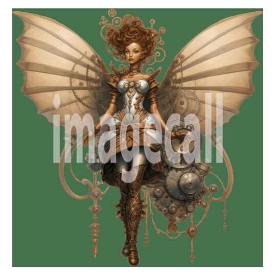 Clipart Steampunk Fairies (8)
