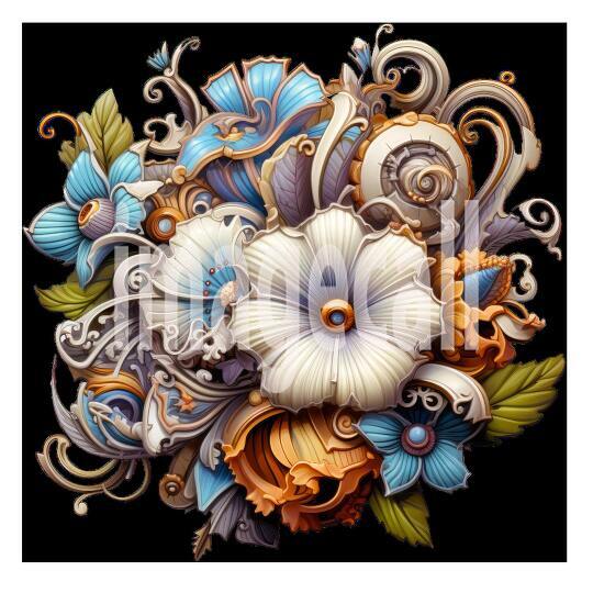 Clipart Steampunk Flowers (12)