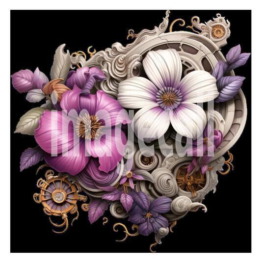 Clipart Steampunk Flowers (13)