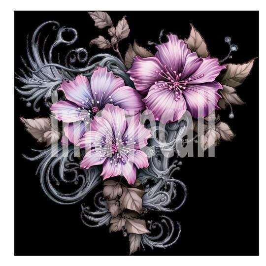 Clipart Steampunk Flowers (14)