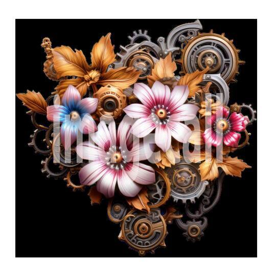 Clipart Steampunk Flowers (19)