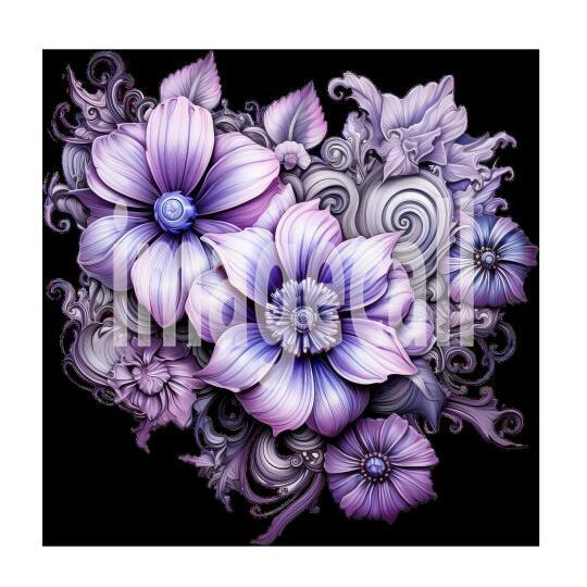 Clipart Steampunk Flowers (3)