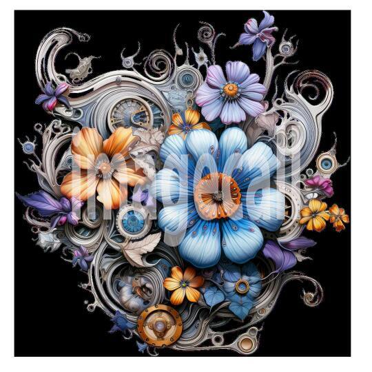 Clipart Steampunk Flowers (5)