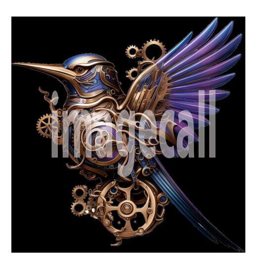 Clipart Steampunk Hummingbird (1)