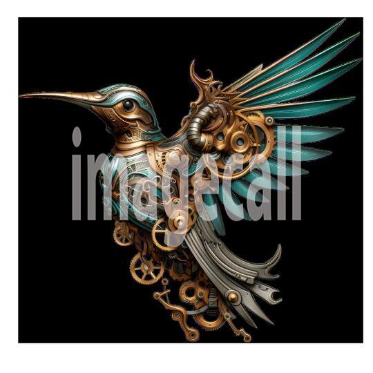 Clipart Steampunk Hummingbird (11)