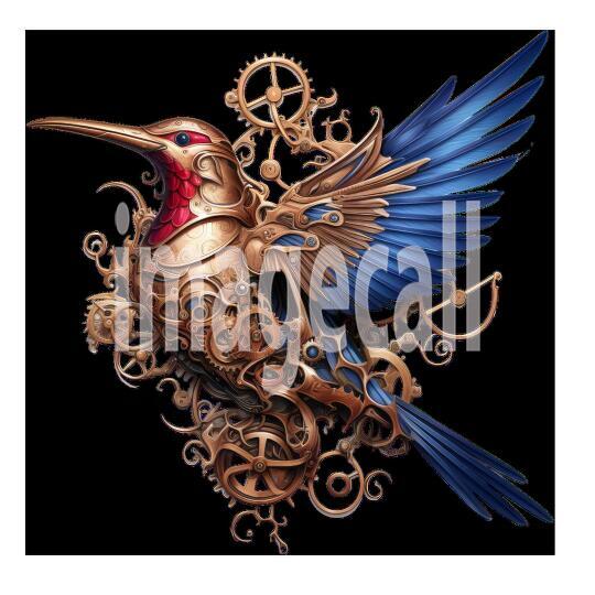 Clipart Steampunk Hummingbird (12)