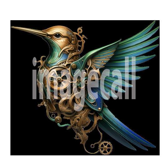 Clipart Steampunk Hummingbird (13)