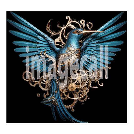Clipart Steampunk Hummingbird (15)