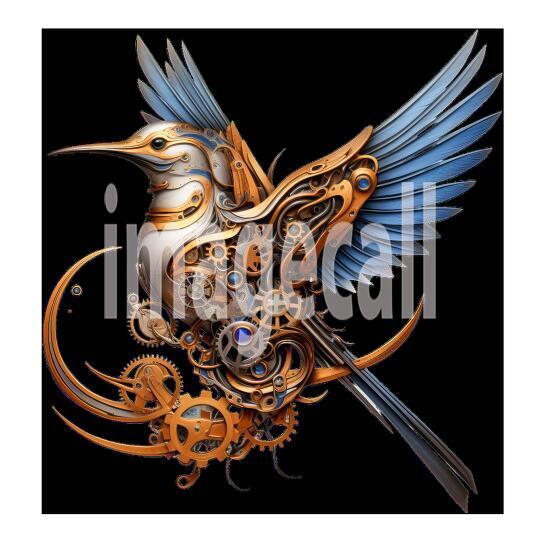 Clipart Steampunk Hummingbird (16)