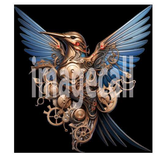 Clipart Steampunk Hummingbird (17)