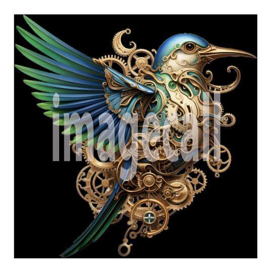 Clipart Steampunk Hummingbird (2)