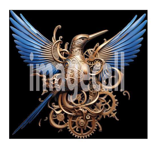 Clipart Steampunk Hummingbird (20)