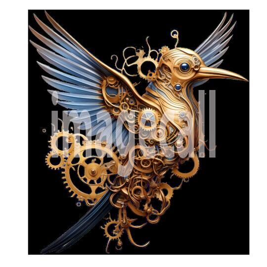 Clipart Steampunk Hummingbird (3)