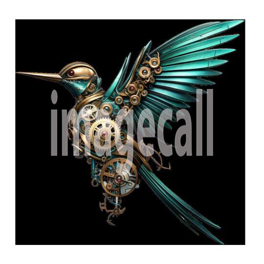 Clipart Steampunk Hummingbird (7)