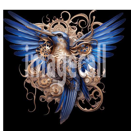 Clipart Steampunk Hummingbird (9)