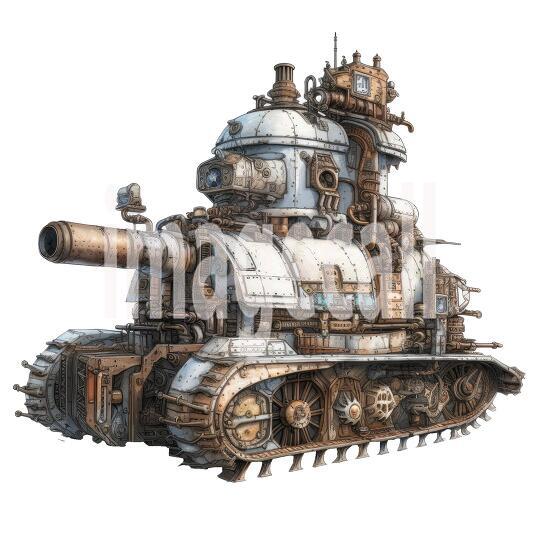 Clipart Steampunk Tank (13)