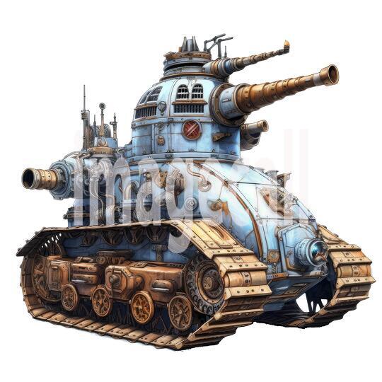 Clipart Steampunk Tank (3)