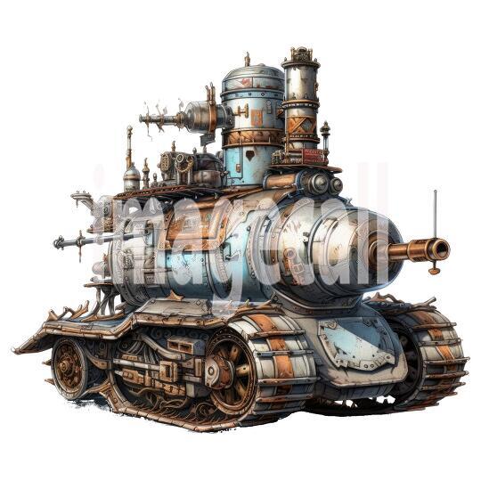 Clipart Steampunk Tank (5)