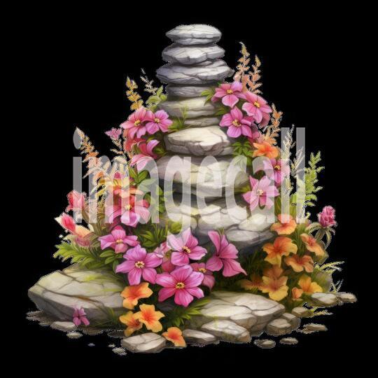 Clipart Stone Cairns 11300dpi