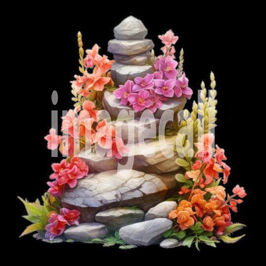 Clipart Stone Cairns 18300dpi