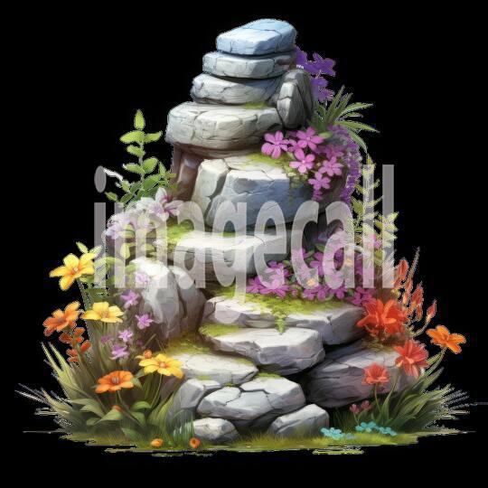 Clipart Stone Cairns 2300dpi