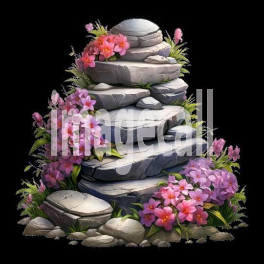 Clipart Stone Cairns 3300dpi