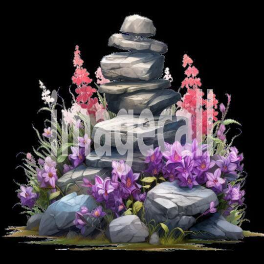 Clipart Stone Cairns 4300dpi