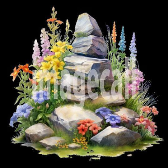 Clipart Stone Cairns 5300dpi