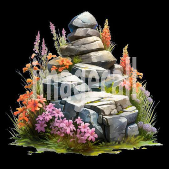 Clipart Stone Cairns 6300dpi