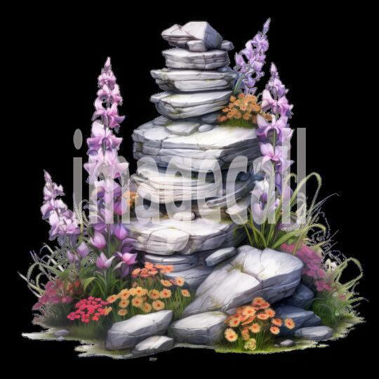 Clipart Stone Cairns 7300dpi