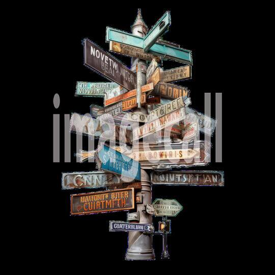 Clipart Street Signs 4 - 300dpi