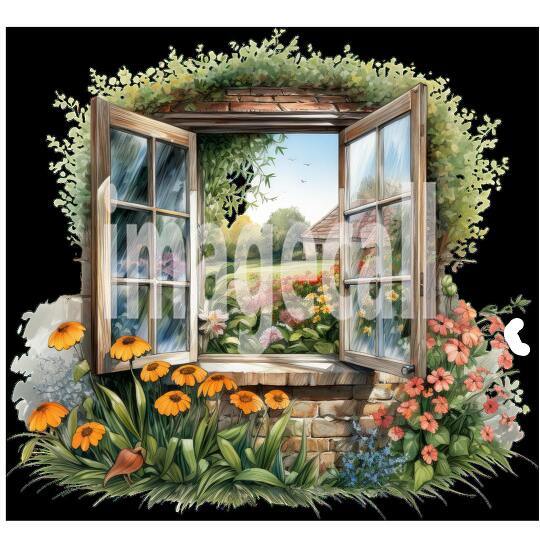Clipart Summer Windows 19300dpi