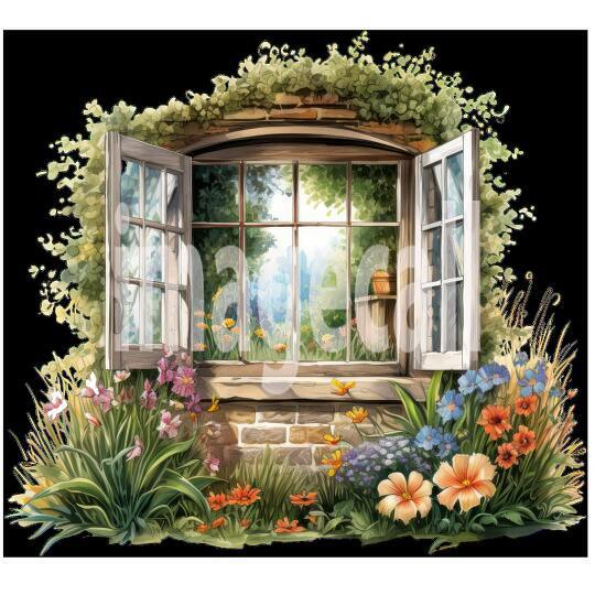 Clipart Summer Windows 20300dpi
