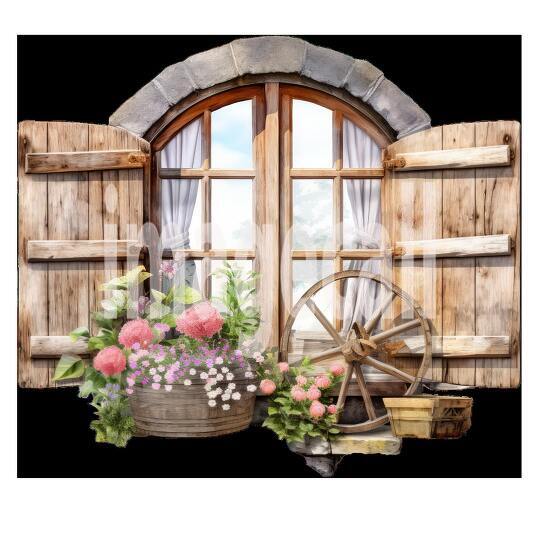 Clipart Summer Windows 2300dpi