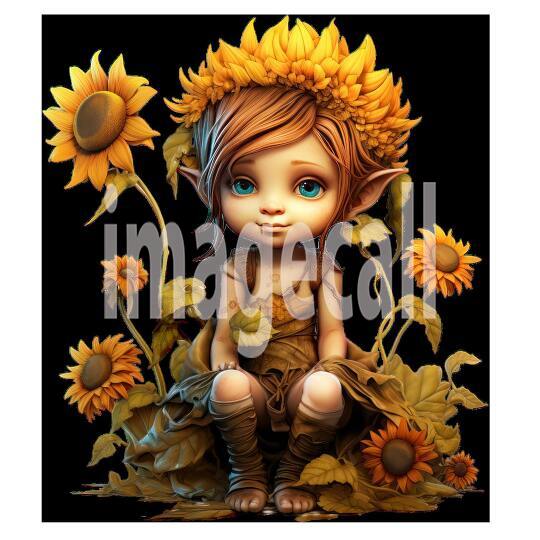 Clipart Sunflower Pixies (1)