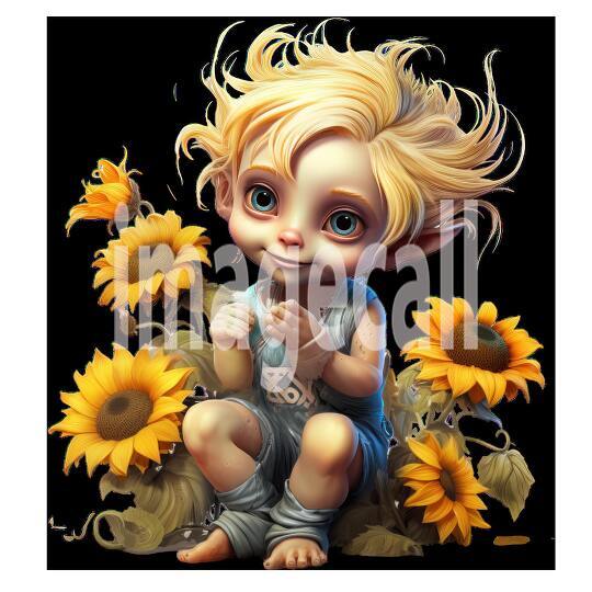 Clipart Sunflower Pixies (10)